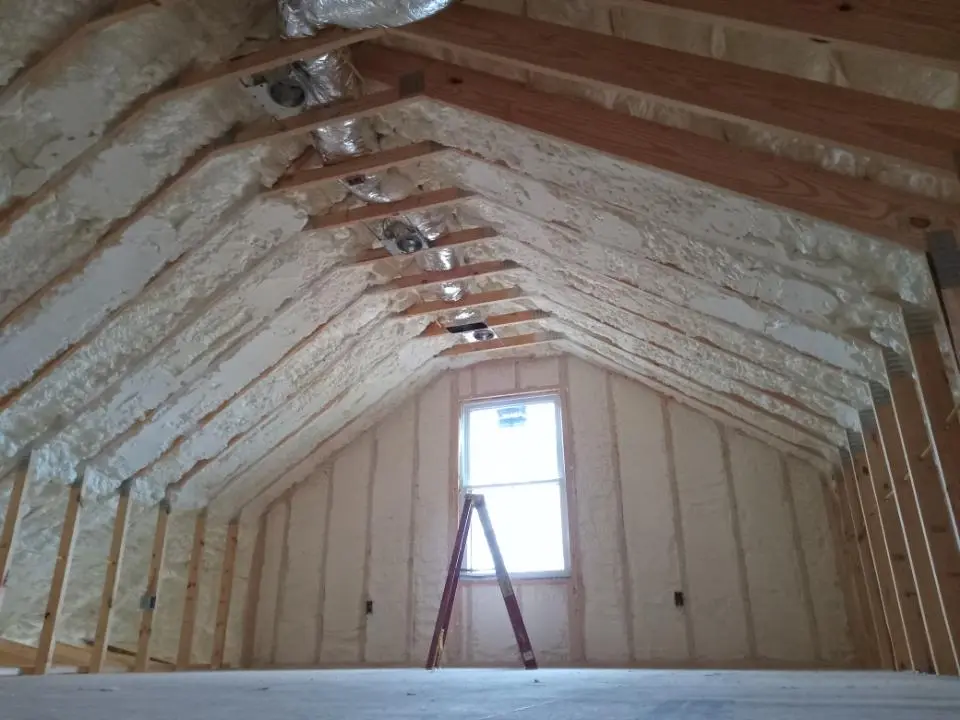 Spray foam roofing application for Crawl Space Insulation project in Bulverde